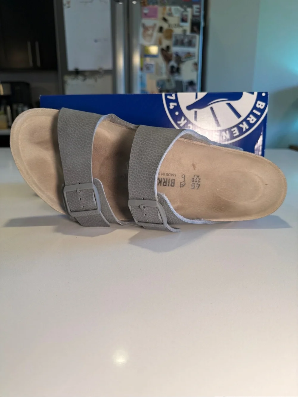 BIRKENSTOCK - Arizona BS Sandal in Desert Soil Grey - Men’s Size 12/45